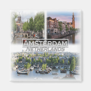 Imán NL0028 Europa, Países Bajos, Amsterdam, nevera