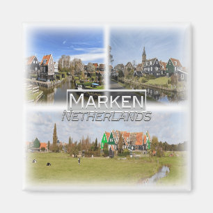 Imán NL0031 Europa, Países Bajos, Marken, nevera