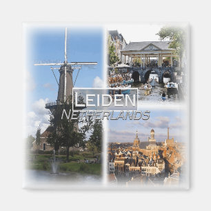 Imán NL0032 Europa, Países Bajos, Leiden, nevera