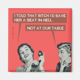 Imán No a nuestra mesa.