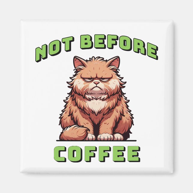 Imán No Antes del Café (Frente)