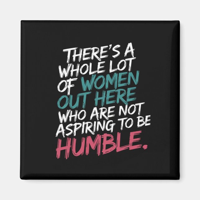 Imán No aspira a ser humilde feminista Kamala Harris (Frente)