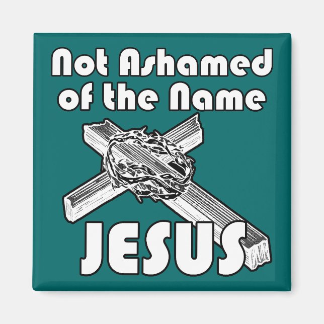 Imán No avergonzado del nombre Jesús (Frente)