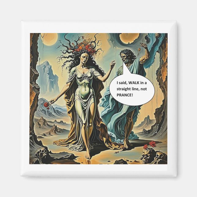 Imán No camines con pasos afectados (Frente)