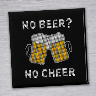 Imán No Cerveza No Alegría Suéter Feo