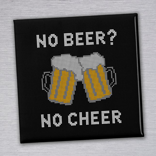Imán No Cerveza No Alegría Suéter Feo (Subido por el creador)