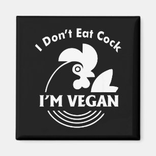 Imán No Como Soy Vegana Camiseta Divertida Vegana 