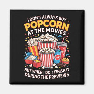 Imán No compre palomitas de cine comida de película noc