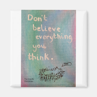 Imán No creas todo lo que piensas - Sabio Hedgehog