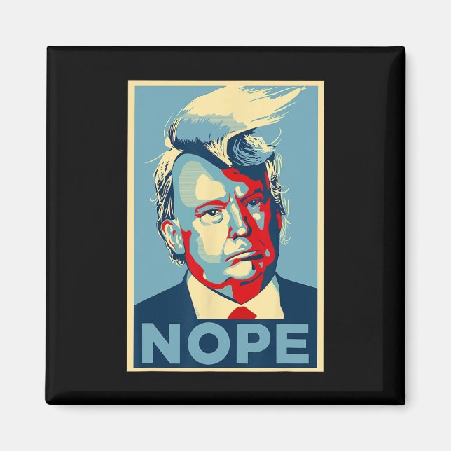 Imán No de nuevo Divertido Trump 2024  (Frente)