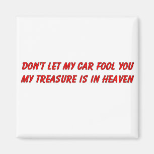 Imán No deje mi coche engañarle artículo cristiano de