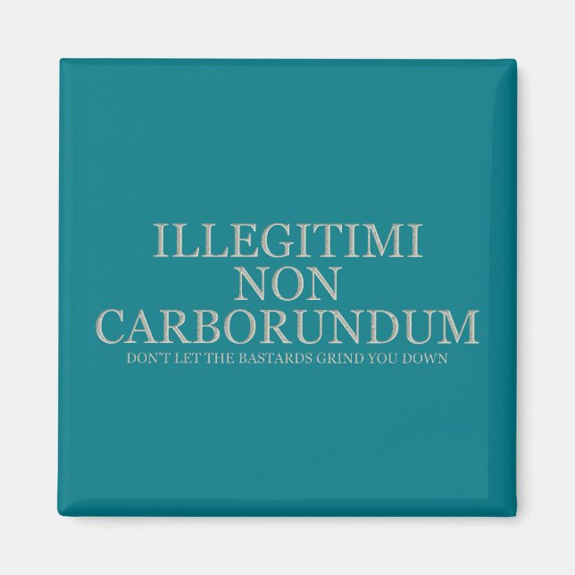 Imán No dejes que los bastardos te aplasten - ligero (Frente)