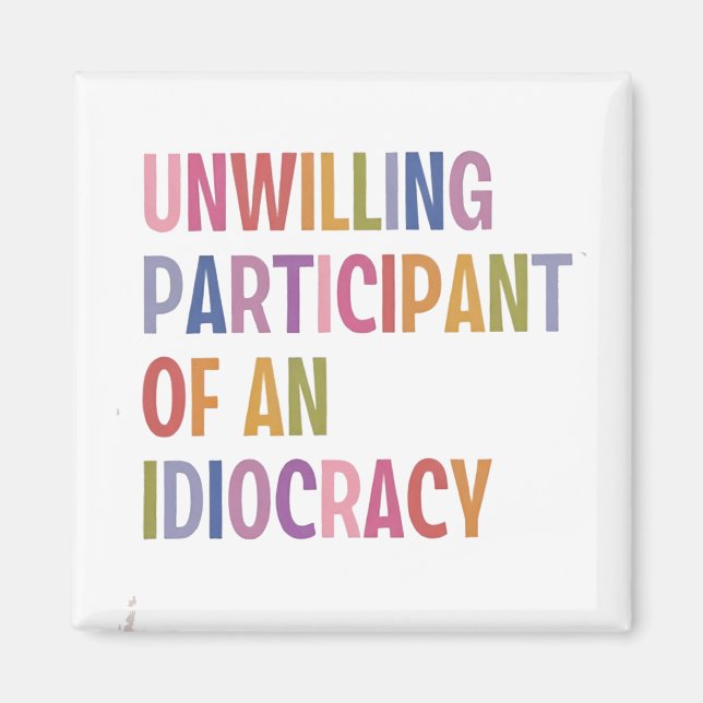 Imán No dispuesto a participar de una idiocracia contra (Frente)