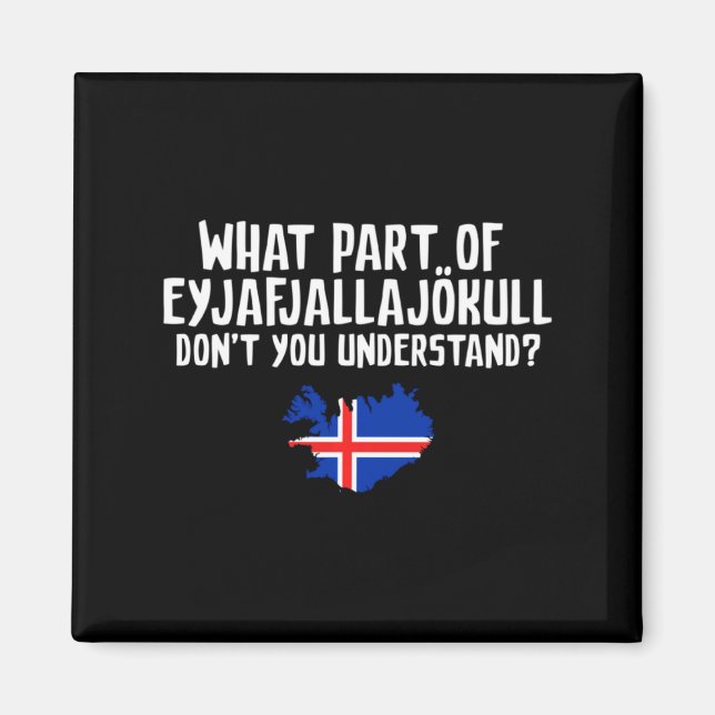 Imán ¿No entiendes volcán Islandia  (Frente)