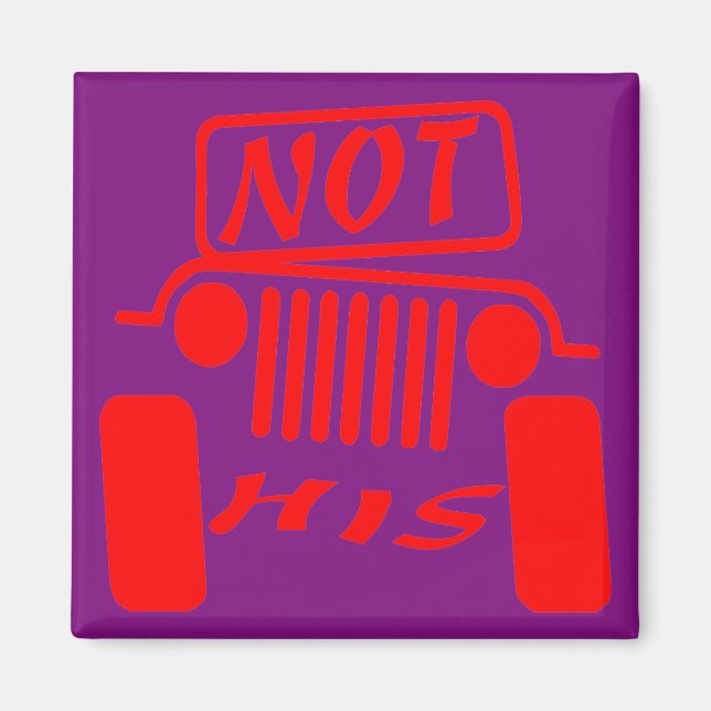 Imán No es su 4x4 #USAPatriotGraphics © (Frente)