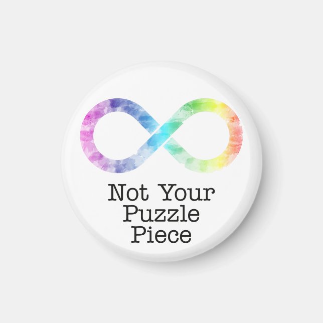 Imán No es tu pieza de rompecabezas: conciencia/aceptac (Frente)