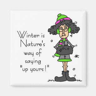 Imán No es un fanático del invierno