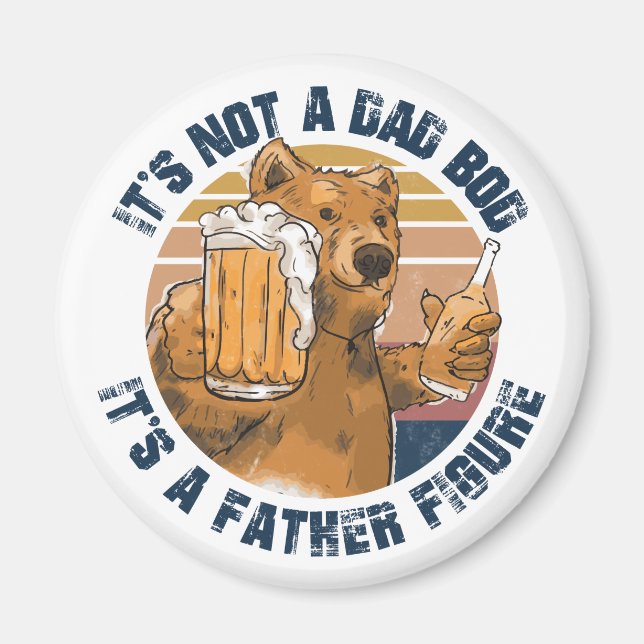 Imán No es un oso divertido para papá (Frente)
