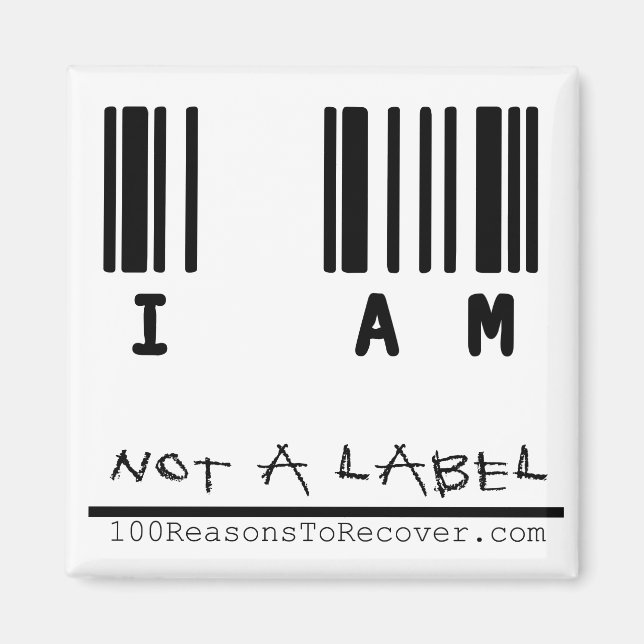 Imán - No es una etiqueta (Frente)