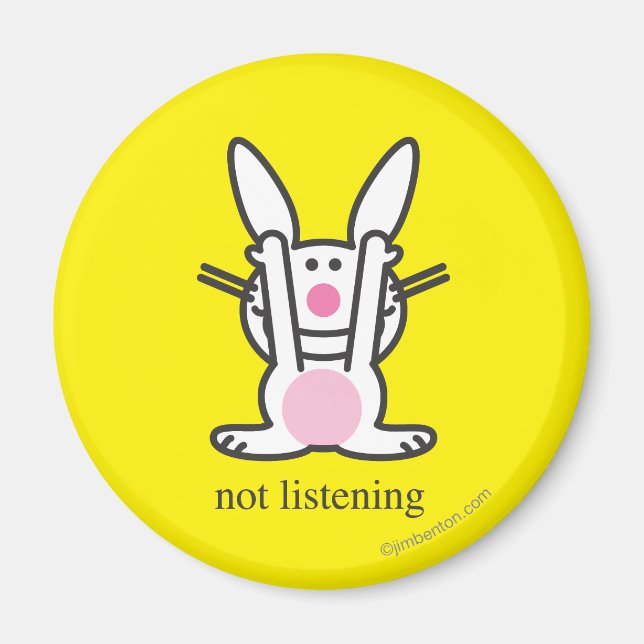 Imán No escuchar (Frente)