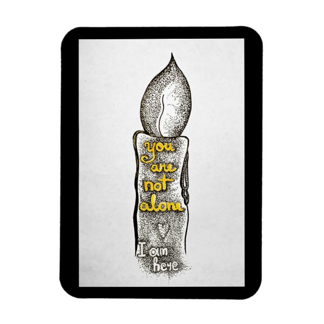 Imán No estás solo, estoy aquí cita de amistad (Vertical)