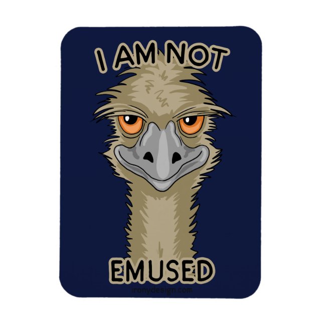 Imán No Estoy Confundido Con El Divertido Emu Pun (Vertical)