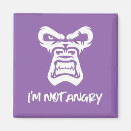 Imán No estoy enojado, el mono