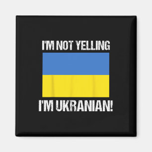 Imán No estoy gritando soy ucraniano Bandera internacio