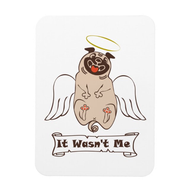 Imán No fue una cita graciosa de ángel pug de mí (Vertical)