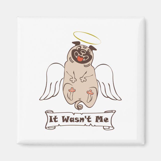 Imán No fue una cita graciosa de ángel pug de mí (Frente)