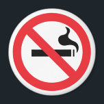 Imán No fumar<br><div class="desc">Un práctico cartel de no fumar,  para cuando no se permite fumar.</div>