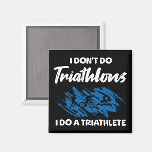 Imán No hago triatlones, lo hago un triatleta gracioso