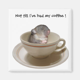 Imán No hasta que he tomado mi café Magnet