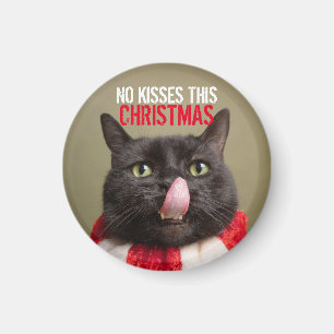 Imán No hay besos que este Navidad graciosa lengua de g