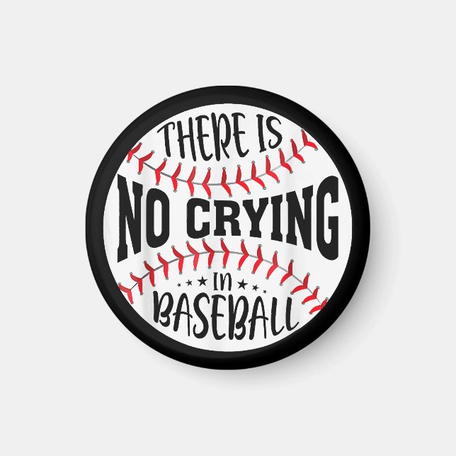 Imán No Hay Lloros En El Béisbol (Frente)