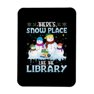 Imán No hay lugar como la Navidad de la Biblioteca