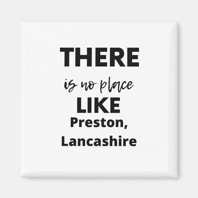 Imán no hay lugar como Preston, Lancashire (Frente)