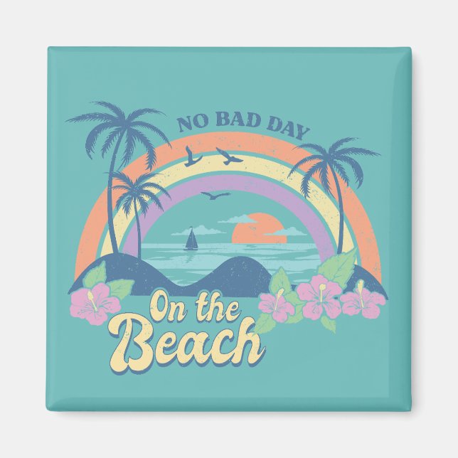 Imán No hay mal día en la playa (Frente)