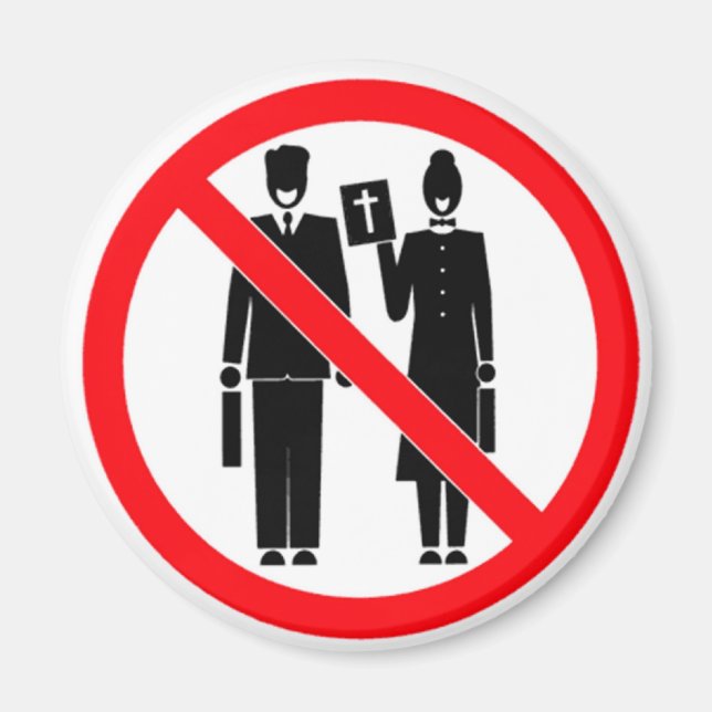 Imán No hay murmullos bíblicos (Frente)