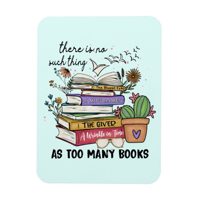 Imán No hay nada como tantos libros (Vertical)
