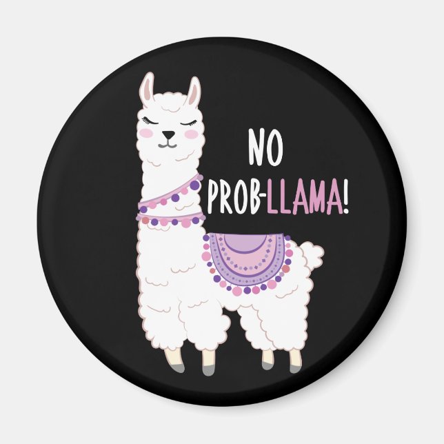 Imán No hay problema de llama (Frente)