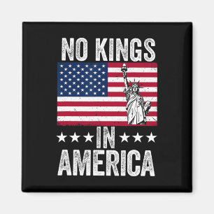 Imán No hay reyes en la bandera de Estados Unidos prote