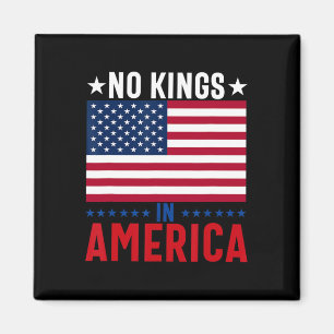 Imán No hay reyes en la bandera de Estados Unidos prote