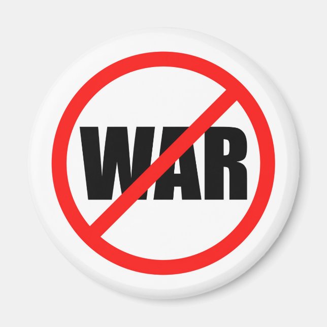 Imán No hay símbolo de guerra (Frente)