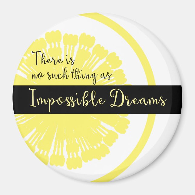 Imán No hay tal cosa como sueños imposibles (Frente)