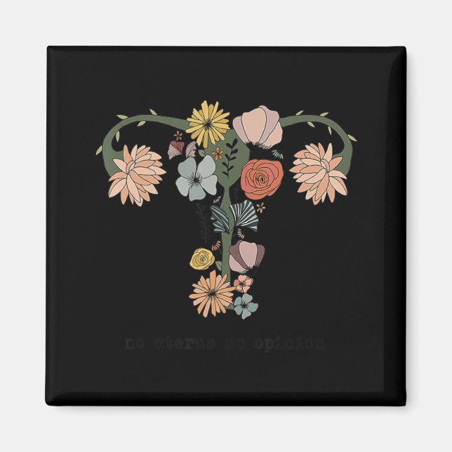 Imán No hay útero, no hay opinión de feminista pro-elec (Frente)