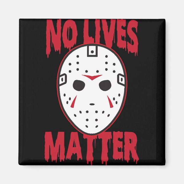 Imán No hay vida máscara de terror Disfraces de Hallowe (Frente)