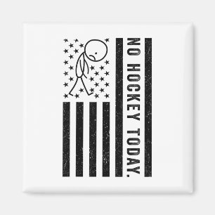 Imán No Hockey Hoy, Bandera Divertida De EE. UU. Para A