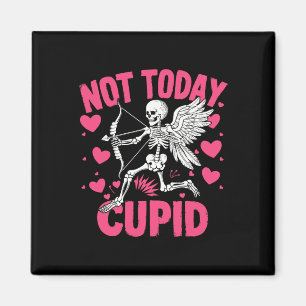 Imán No Hoy Cupido Divertido Cupido Esqueleto Anti San