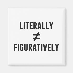Imán No iguala literalmente figurado